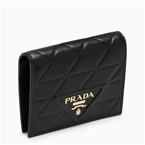 prada portefeuille en cuir rif 7010250|Portefeuille En Cuir Noir .